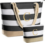 YOOLIFE Beach Bags for Women - Travel Canvas Beach Tote, Pool Waterproof Bag, Travel Essentials, Gifts for Women Birthday