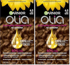Garnier Hair Color Olia Ammonia-Free Brilliant Color Oil-Rich Permanent Hair Dye, 6.3 Light Golden Brown, 1 Count (Packaging May Vary) (Pack of 2)