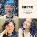 Overtone Semi Permanent Hair Color Conditioner, Indigo Iris, 8 oz, Nourishing, Damage-Free, Color Depositing Mask for All Hair Types with Shea Butter & Coconut Oil, Vegan & Cruelty-Free