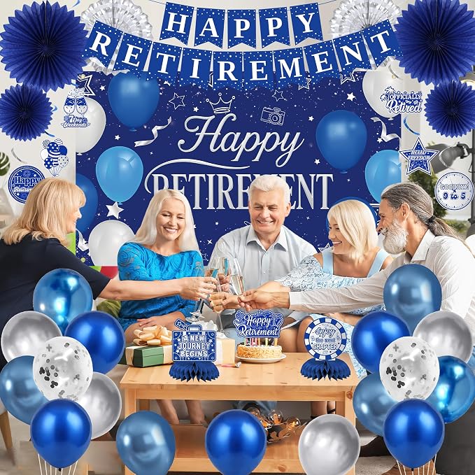 Holkcog Blue Retirement Party Decorations - Image 4