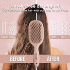 TADA Natural Beauty Hair Brush Detangler for Curly, Thick, Wavy, and Thin Hair - Ventilation Holes for Quick Drying and Styling, Detangler Brush for Women, Men, Kids (4 Colors) (Pink)