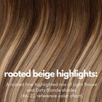 Irresistible Me Real Human Hair Extensions Clip Ins – 100% Human Hair Clip In Extensions for Length & Volume – Invisible Extension – Heat Resistant & Dyeable–Rooted Beige Highlights, 24 Inches