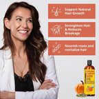 Seven Minerals NEW Pumpkin Seed Oil for Hair Growth, Face, & Body - Big 16oz Bottle - USDA Organic, Cold-Pressed & Hexane Free - Lightweight, Non-Greasy, & Deeply Moisturizing for Scalp, Skin
