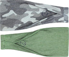 Maven Thread 4" Wide Workout Headbands for Women (2 Pack) – Non-Slip Sweatbands for Gym, Running & Yoga