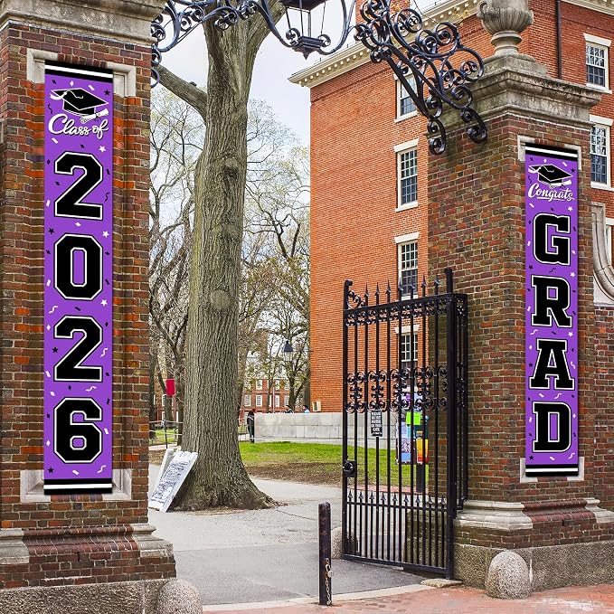 2026 Graduation Decorations, Congrats Grad Banner Backdrop - Image 6
