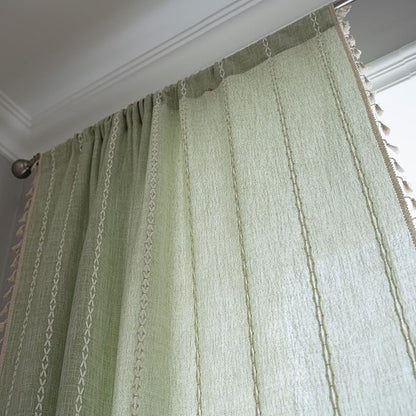 Sutuo Home Sage Green Boho Curtains - Image 6
