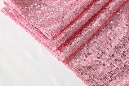 Fuchsia Pink Sequin Backdrop Curtains 4 Pcs 2ftx8ft Glitter Shimmer Fabric | - Image 7