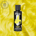 Arctic Fox Semi-Permanent Hair Dye, Neon Moon UV Reactive, Vegan & Cruelty-Free, Vibrant Neon Yellow, Ammonia-Free, Conditioning Formula, For All Hair Types, 4 Fl Oz (Pack of 2)