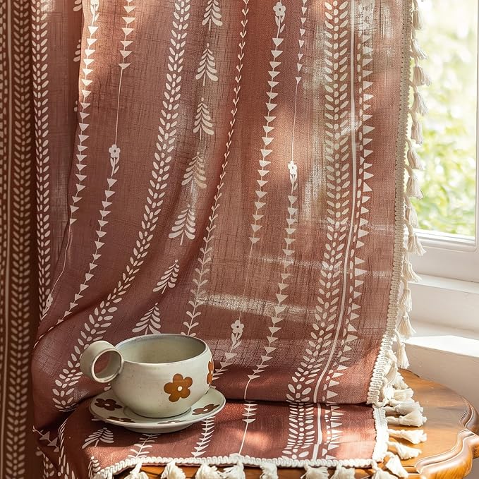 Boho Terracotta Curtains - Image 6