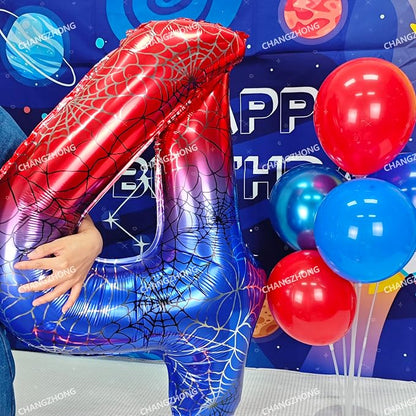 40 In Red And Blue Birthday Theme Large Number 1 Balloon | Giant Large Helium - Image 5