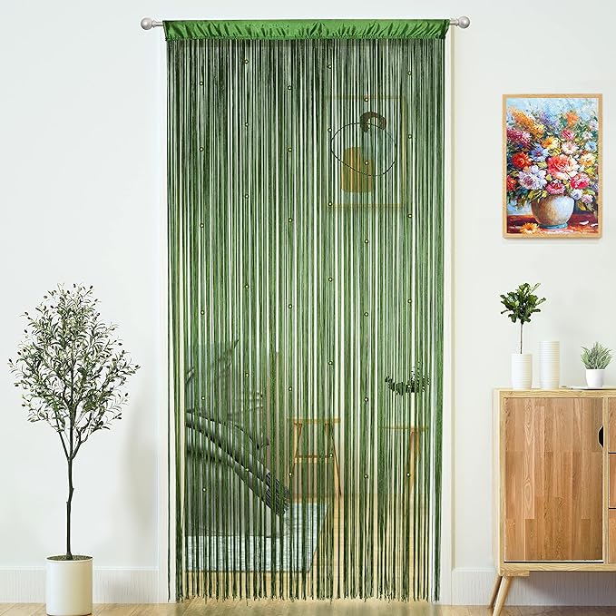 Beaded Curtain Door String Curtains by MakeLifeColorfulandSimple