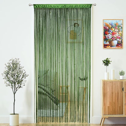 Beaded Curtain Door String Curtains by MakeLifeColorfulandSimple