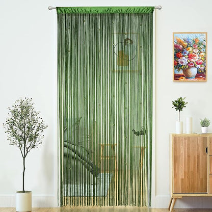 Beaded Curtain Door String Curtains by MakeLifeColorfulandSimple
