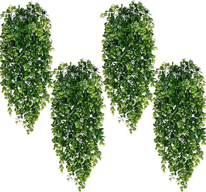 8Pcs Fake Hanging Plants 2.7FT Fake Plants Fake Vines Greenery | UV Resistant by Waipfaru