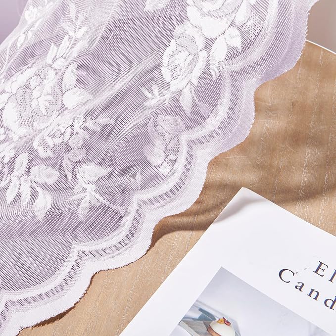 Lilac Purple Lace Curtains - Image 6