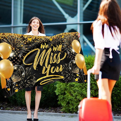 We Will Miss You Banner - 5ft x 3ft - Farewell & Graduation Party Decoration - - Image 3