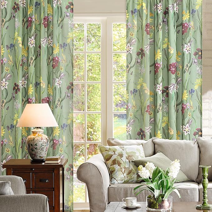 Schweek 96 Inches Long Boho Curtains 2 Panels - Image 8