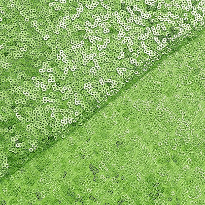 Sugargirl Apple Green Sequin Backdrop Curtain 2 Panels 2FTx8FT Glitter Apple - Image 9