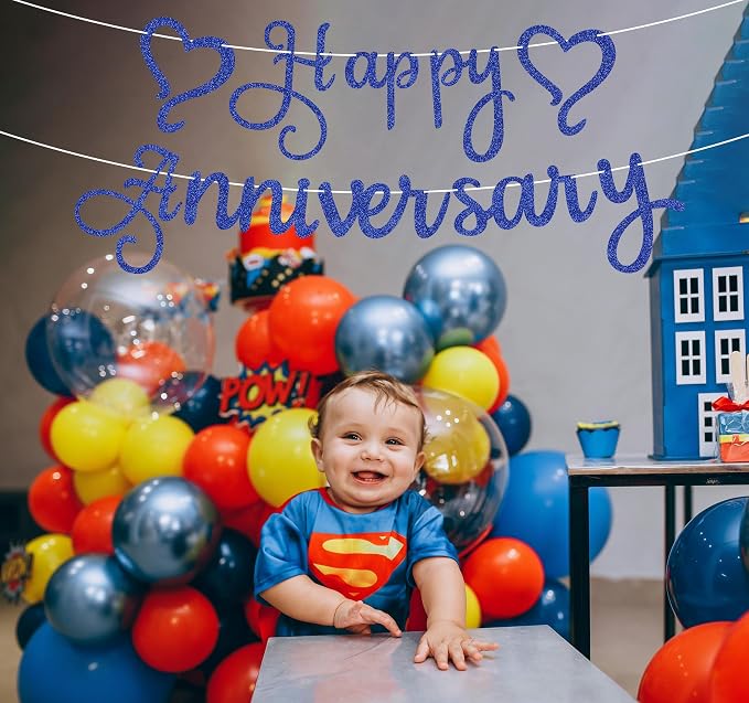 Pre-Strung Happy Anniversary Banner - Image 4