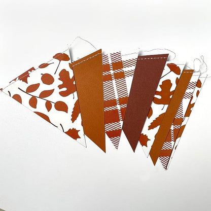 pinkblume Fall Party Decorations Maple Leaf Pennant Banner Triangle Hanging - Image 3