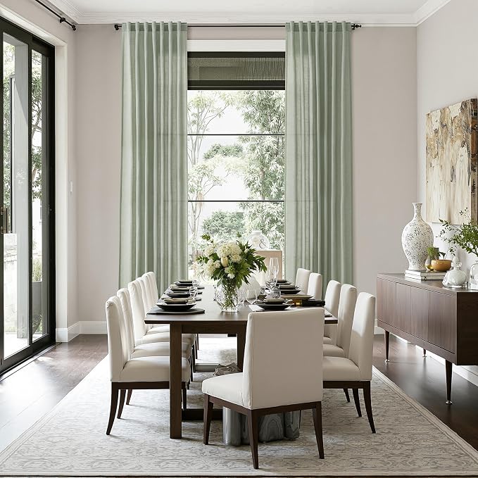 Desert Sage Linen 144 Inch Curtains - Image 7