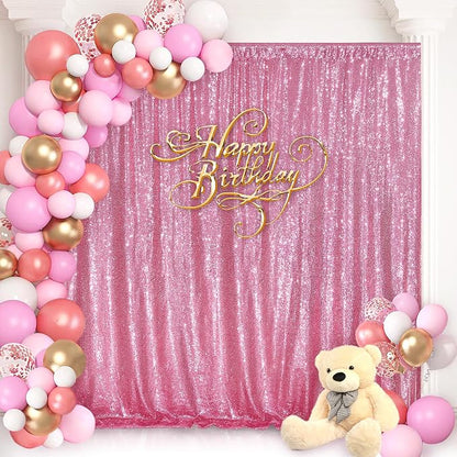Sequin Backdrop 8ft x 8ft Blush Pink Backdrop Curtain - Image 6