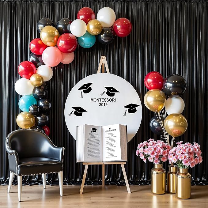 Outpain Thick 20 ft x 10 ft Black Sequin Backdrop Curtain - Image 8