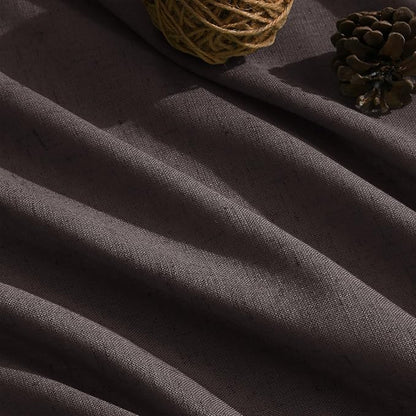 Cocoa Coffee Linen Curtains 72 Inch Long - Image 5