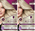 Schwarzkopf Keratin Color Permanent Hair Color, 10.1 Extra Light Ash Blonde, 1 Application-Salon Inspired Permanent Hair Dye, for up to 80% Less Breakage vs Untreated Hair and up to 100% Gray Coverage