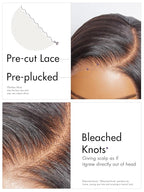 LUVME HAIR 10Inch Glueless Lace Front Bob Wig, 100% Human Hair, 13x5x1, Side Part, Straight, Modern, for Women