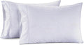 Lane Linen 100% Organic Cotton Pillow Cases Standard Size Set of 2 (20"x26") - Cotton Pillowcases Standard Size - Soft Pillow Cases Set of 2 - Standard Pillowcase Pack of 2 - Ticking Stripe Cobalt