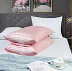 Tyfitb Satin Pillowcase for Hair and Skin, Coral Pillowcases Set of 2, Cooling Pillow Cases King Size(20×36 Inches), Soft Luxury Satin Pillowcase with Envelope Closure
