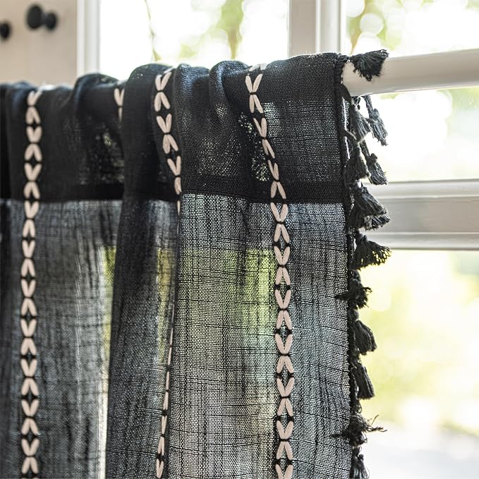 Sutuo Home Boho Valance Curtain Tier 36 inches - Image 5
