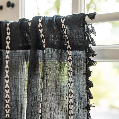 Sutuo Home Boho Valance Curtain Tier 36 inches - Image 5