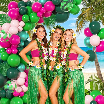 157pcs Tropical Balloons Arch Garland Kit, Hawaiian party Decor | Luau Summer - Image 2