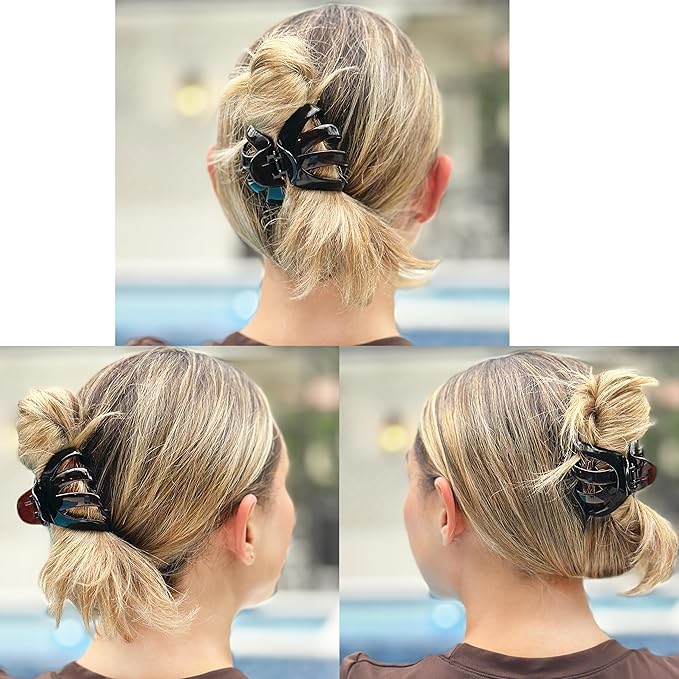 Camila Paris AD704 Small French Octopus Hair Clip for Women Thick Hair for Long Curly Wavy Hair, Girls Hair Claw Clips, Styling Big Claw Clip for Thick Hair, Strong Hold No Slip Grip, Made in France