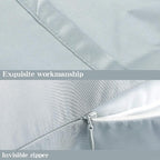 NTBAY Zippered Satin Body Pillow Pillowcase, Silky Slip Cooling Body Pillow Cover, Long Side Hidden Zipper, 20x54 Inches, Silver Grey
