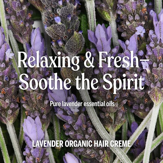 Dr. Bronner's - Organic Hair Crème - Lavender Coconut, Leave-In Conditioner & Styling Cream, Made w/Organic Oils, Hair Cream Supports Shine & Strength, Nourishes Scalp, Non-GMO (6oz, 2-Pack)