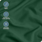 Bare Home Microfiber Pillow Cases - King Size Set of 2 - Cooling Pillowcases - Double Brushed - Forest Green Pillowcases 2 Pack - Easy Care (King Pillowcase Set of 2, Forest Green)