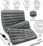 GENIANI XL Electric Heating Pad for Back Pain & Cramps Relief, Electric Throw, Auto Shut Off, Machine Washable, Moist Heat Pad for Neck & Shoulder - Christmas Gift for Women, Extra Large 24x12