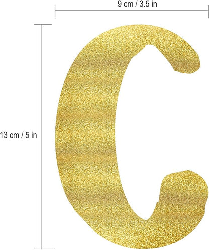Pre-Strung Cheers to 25 Years Gold Glitter Banner - Image 9