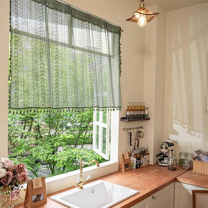 Sutuo Home Boho Valance Curtains - Image 6