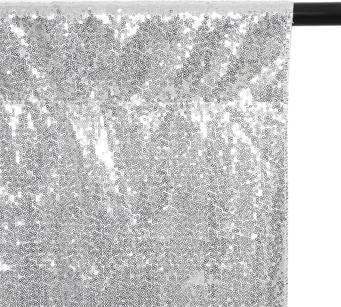 Eternal Beauty Silver Thick 3mm Sequin Backdrop 10x10 Ft - Image 4