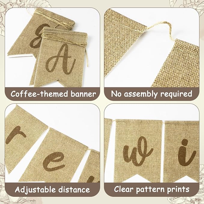 ANGOLIO Coffee Banner for Baby Shower Party - Image 4