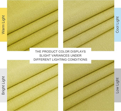 NICETOWN Bright Yellow Linen Curtains - Image 7