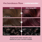 Madison Reed colorwonder Demi-Permanent Hair Color, Effortless At-Home Hair Dye, Ammonia-Free, Cruelty-Free, The Bordeaux Flow (5RV Dark Burgundy Red), Pack of 1