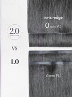 LUVME Invisible Clip in Hair Extensions Real Human Hair, 22 inch 2 Pack 220g 12Pcs, Natural Black Remy Human Hair Extensions Clip ins for Women, Natural Human Hair
