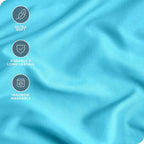Bare Home Microfiber King Pillowcase Set of 4 - Aqua, 20x40