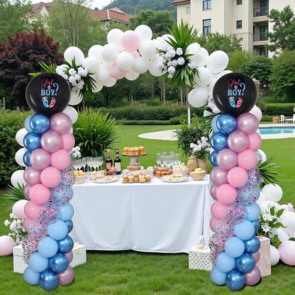 Gender Reveal Balloon Column Stand Set of 2 - Image 7