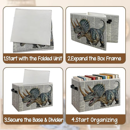 Triceratops Dinosaur Nursery Storage Basket - Image 4